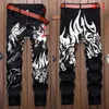 Men Skinny jeans Floral Pant Casual Pant Slim Fit Stretch Denim Men Casual Jeans Long1