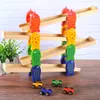 Interessantes abnehmbares 4-lagiges Kinderrutschauto aus Holz, Baby-Trägheitsgleiterspielzeug