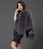 sexy Ostrich wool turkey real fur women black coat genuine feather short plus size 5XL,7XL winter festival long sleeve jacket 210204