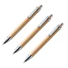 Tükenmez kalem kalem setleri Bambu ahşap yazı enstrüman (60 adet) 1
