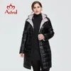 Astrid Autumn Winter Women's coat women warm long parka fashion thin Jacket hooded Hight Quality female clothing 1955 201128