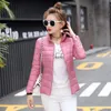 Kvinnor Vår Höst Jackor Duck Down Filler Ultra-Thin Light Style Ladies Bomber Coats Stand Collar Fashion Female Coat Jacket 201017