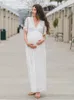 Платье для беременных 2020 Беременность Одежда беременных Женщин Леди Элегантные Vestidos Photography Реквизит кружевной Вечернее Вечернее Платье LJ201123