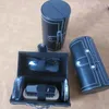 5 Pcs Cylinder Box Kit Portable Shine Polish Brushes Set Strumento per la cura delle scarpe Spazzola per scarpe in pelle di legno Accessori per la pulizia della casa 201021