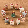 Cross-border Christmas animal resin decoration keychain creative home cartoon gifts wholesale