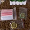 100 pièces/paquet petits sacs en plastique à fermeture éclair sac Transparent refermable sac à chaussures sac de rangement sous vide Poly sacs transparents épaisseur