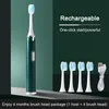 Brosse à dents brosse à dents étanche brosse à dents électrique à ultrasons batterie brosse à dents Portable dents propres brosse adulte 5659962