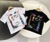 Abiti firmati per neonati T-shirt Ragazze Ragazzi Top a maniche corte Big Kids Versatile Lettera drago serpente uccello motivo floreale Estate Bambini Stile semplice