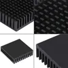 OPQ-20PCS 40MM X 40MM X 11MM أسود الألومنيوم التبريد التبريد زعنفة للتبريد MOSFET VRAM منظمات VRM السائر 1