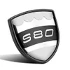 3D Metal Shield Badge Sticker för Volvo C30 XC60 XC90 S40 S60 S80 S90 V40 V60 V90 Fender Bakre midjestrunk Logo Dekal Bil Styling