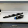 새로운 고급 선물 펜 고품질 블루 크리스탈 탑 롤러 볼 볼펜 사무실 학교 용품 일련 번호가있는 부드러운 만년필 쓰기