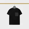 Męskie koszulki popularne 2022 Nowa marka modowa T-shirt z krótkim rękawem i damski trójkąt kieszonkowy litera ins luźne top 74 nm
