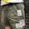 Shorts pour hommes 20ss Kapital Hirata Kahiro lettre portée taille élastique re lavage short décontracté boxer pantalon