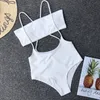 6 cores cintura alta biquíni conjunto sólido swimwear mulheres sexy dois peça swimsuit strapless biquiini natação banho de banho traje wear t200708