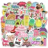 50 stks niet-herhalende waterdichte spellen strand stijl vinyl stickers waterfles laptop macbook computer telefoon pad voor tiener meisjes DIY geschenken