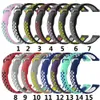 Bandes de remplacement en Silicone hybride, 22mm 20mm, boucles à trous, pour Samsung Galaxy watch 3 R840 R850 Active 2 Gear S3, 20 pièces/lot