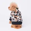Leopar Baskı Kış Küçük Köpekler için Sıcak Pet Köpek Giysileri Fransız Bulldog Ceket Yorkie Teddy Kıyafet Chihuahua Ceket Kostüm TPC14 T200710