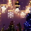 LED LED LED 3D Wróżka światło Garland Festoon Baterydowane wisząca lampa okno Home Decora28 A549477421