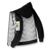 겨울 남자 파카 캐주얼 재킷 패션 컬러 패치 워크 아웃복 두껍고 따뜻한 후드 코트 슬림 한 코트 드롭 MF9 201210