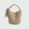 HBP 2022 bucket bag early spring new products Korean style portable vegetable basket shoulder messenger bag leather women 19cm