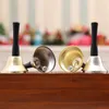 Gold Silver Christmas Hand Bell Party Tool Tool At Up As Santa Claus Christmas Bell Rattle New Year Decordations W-00432