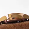Orologi da uomo JB Montre DE Luxe Tourbillon movimento manuale della catena della macchina Cassa placcata in oro 18 carati Orologio di lusso con cinturino in pelle italiana Orologi da polso
