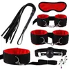 NXY SM Bondage Kit Sex Toys для женщины BDSM наручники кнут металлический закладки с вибратором Y для взрослых продукта 1223