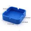 Sile Ashtray Mini Portable Shatterproof EcoFriendly Square AshTray 9 Colors Home Coffee Shop Bar El Men Ashtray BBYALQ BDELUC1844521