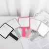 12*22cm Square Handled Makeup Mirror Compact Vanity Mirrors accept your logo