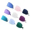 Gommage casquettes chapeau Floral Bouffant impression sanitaire dentiste casquette coton femmes hommes anti-poussière vétérinaire Chef travail chapeaux Bonnet