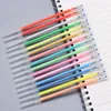 60/100/120 Multicolour Ballpoint GEL Pen Highlighter Пополнение красочные сияющие ручки для написания картины Граффити Канцтовары 201111