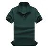 Kostenloser Versand heißer Verkauf Sommer hochwertige reine Baumwolle Herren Poloshirt Herren Kurzarm Casual Fashion Poloshirt Herren einfarbig Revers