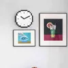 Horloge murale abstraite amusante, créative et personnalisée, Simple, Design minimaliste, décoration murale HX50WC H1230