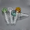 Portable Heady main tabac verre cuillère tuyau verre brûleur à mazout tuyaux ongles fumer herbe sèche tuyau prix ultra-pas cher