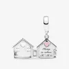 Tatlı Ev Yeni Varış 925 Ayar Gümüş Annemin Evi Dangle Charms Fit Orijinal Avrupa Charm Bilezik Moda Kadınlar Düğün Nişan Takı Aksesuarları