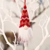 Ręcznie robione świąteczne gnomy ozdoby pluszowe szwedzkie tomte Santa Figurine Scandinawian choinka dekoracja dekoracji domu OWF21963072802