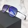 Klasik Pilot Güneş Gözlüğü 2082 Siyah / Altın Kahverengi Degrade Lens Unisex Moda Güneş Gözlüğü UV400 Koruma Kutusu