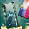 لـ iPhone 12 11 Pro Max XS Max XR X 8 Plus Samsung Galaxy S20 Phone Case Plating TPU Diamond Ring Rings