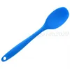 Cucchiaio in silicone Piccolo tutto in uno Manico all-inclusive Cucchiaio da minestra in silicone Protezione Pentola antiaderente Conchiglia per minestre Cucchiaio raschiante Utensili da cucina