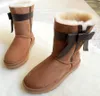 Stivali da neve invernali Donne Bowknot Donne calde Boot Designer Boot Designer Natali