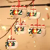 2020 Quarantine Christmas ornament glowing Christmas tree decoration Wooden Lucky family of 1 to 5 customize Christmas Pendant