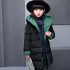 Bebê inverno outerwear casacos moda sólido duplo lado desgaste design infantil meninas casaco crianças roupas mid-long casaco quente 201104