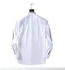 Mens Designer Chemises Marque Vêtements Hommes À Manches Longues Chemise Habillée Hip Hop Style Haute Qualité Coton TopsM-3XL # 37