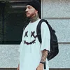 Summer Top StreetWear Oversized T-shirt Nowy Casual Moda Hip Hop Short Free Dostawa Męska koszulka Camiseta M-8XL G1222