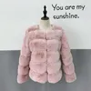 Nertsen jassen vrouwen winter top mode roze faux bontjas elegante dikke warme bovenkleding nep bontjas chaquetas mujer # 3 201019