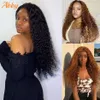 Perruque Lace Closure Wig péruvienne ondulée, cheveux naturels longs, 28 pouces, 4x4, densité 180%, 224r, pour femmes noires