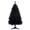 zwart santa ornament