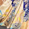 여성 드레스 가을 가을 새로운 우아한 스탠드 칼라 Sashes 슬림 짧은 레트로 인쇄 법원 스타일 미니 여성 Vestidos PL540 x0521