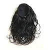 Braziliaanse 100% menselijk haar paardenstaarten afro kinky krullende 8-20 inch rechte body wave maagd haar naurrale kleur pony staarten diepe golven