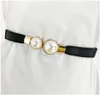 Stretch Pearl Belt Ladies Elastic Belts For Women Dress Riem Easybelt Cummerbunds Slimming Waist Corset Cinturon Mujer W jllHsz